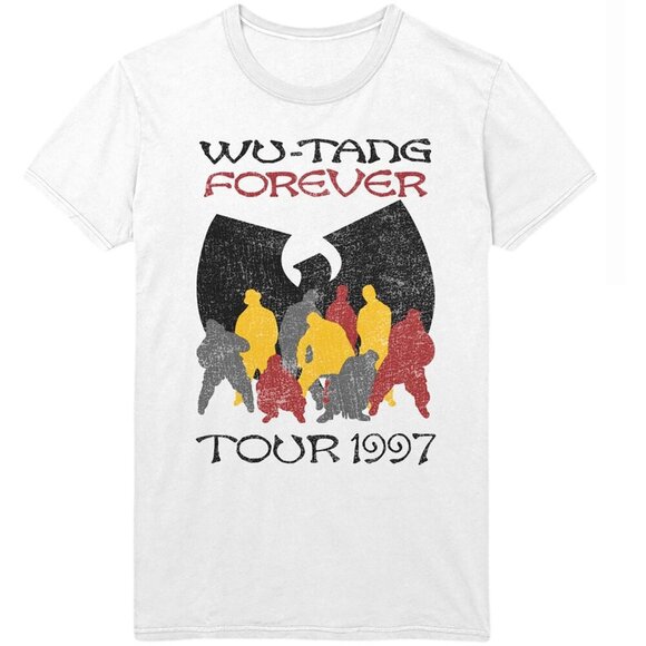 Olin D Tops - Wu-Tang Clan Forever Tour 97 Hip Hop Rap Music Group Graphic Fan T-Shirt 91